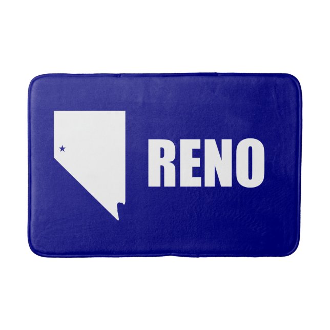Flagge von Reno, Nevada Bad Mat Badematte (Vorderseite)