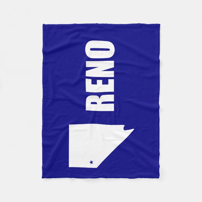 Flagge von Reno, Nevada Fleece Blanket (Vorderseite)