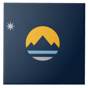Flagge von Reno (Stadt Nevada) Fliese