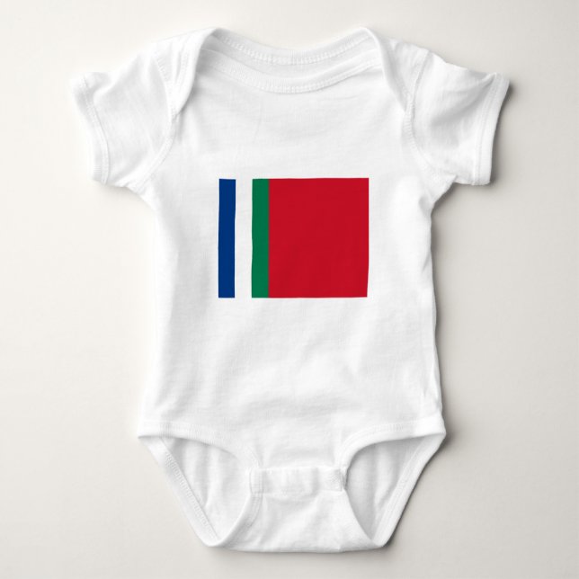 Flagge von Republik Maluku Selatan (SüdMolukken) Baby Strampler (Vorderseite)