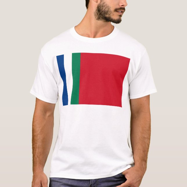 Flagge von Republik Maluku Selatan (SüdMolukken) T-Shirt (Vorderseite)