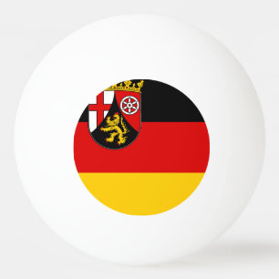 Flagge von Rheinland-Pfalz Ping-Pong Ball