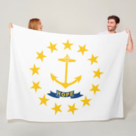 Flagge von Rhode Island (US-Staat) Fleecedecke