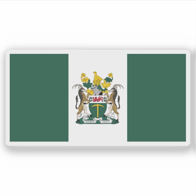 Flagge von Rhodesia (1968-1979), Simbabwe Aufkleber (Vorderseite)