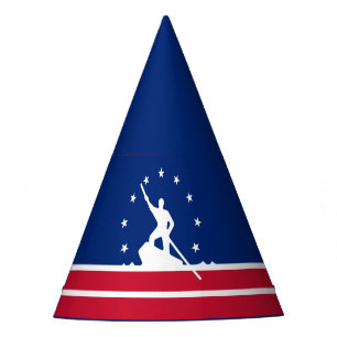 Flagge von Richmond, Virginia Party Hat Partyhütchen