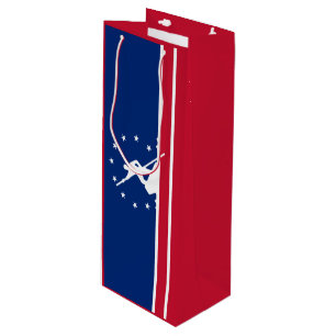 Flagge von Richmond, Virginia Weingeschenktasche Geschenktüte Für Weinflaschen