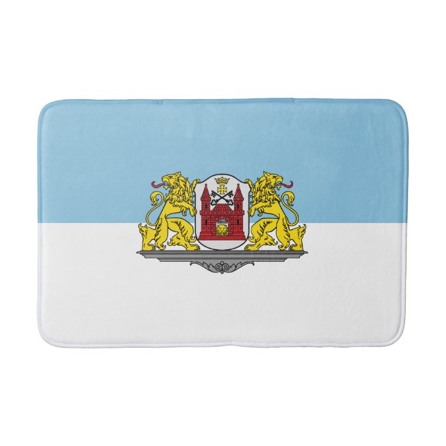 Flagge von Riga, Lettland Badematte (Vorderseite)