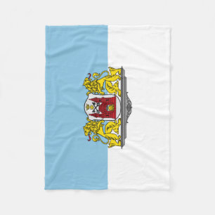 Flagge von Riga, Lettland Fleece Blanket