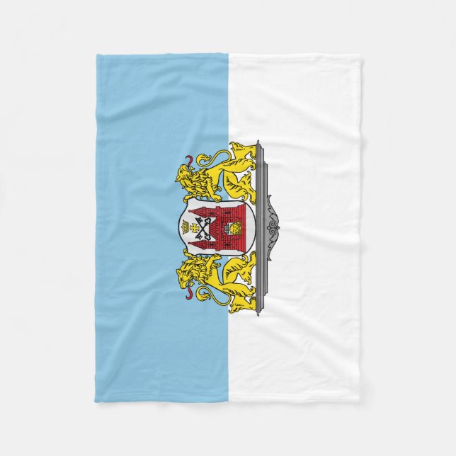 Flagge von Riga, Lettland Fleece Blanket (Vorderseite)