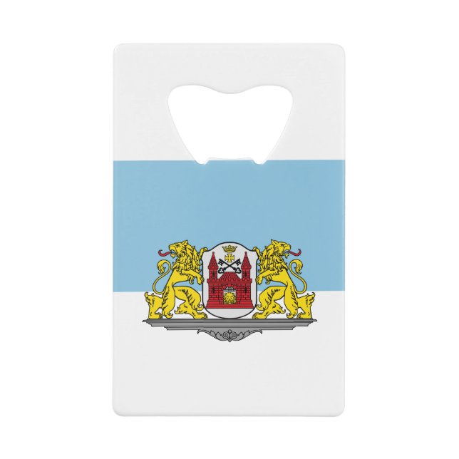 Flagge von Riga, Lettland Kreditkarte Flaschenöffn Geldbeutel Flaschenöffner (Vorderseite)
