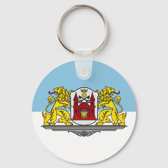 Flagge von Riga, Schlüsselanhänger Lettland (Vorderseite)