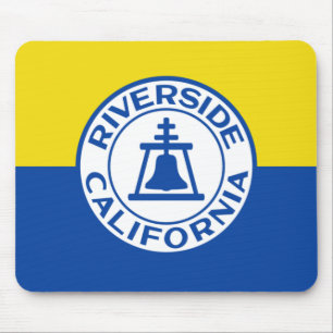 Flagge von Riverside, Kalifornien Mousepad