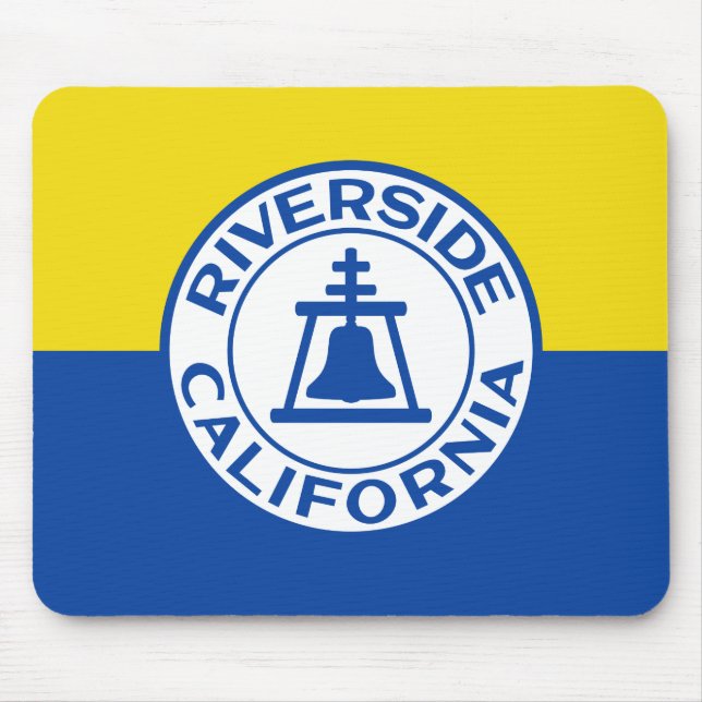 Flagge von Riverside, Kalifornien Mousepad (Vorne)