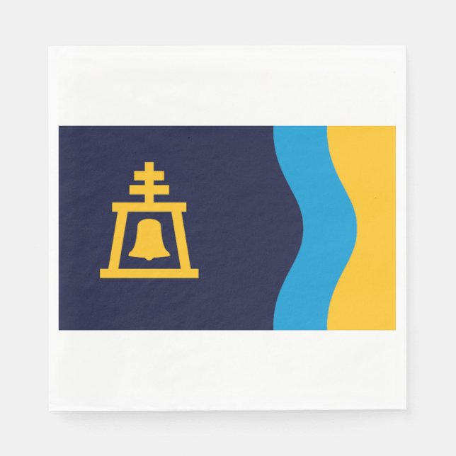 Flagge von Riverside (Kalifornien) Serviette (Vorderseite)