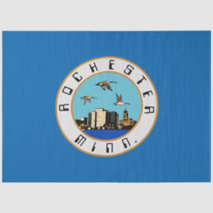 Flagge von Rochester (Minnesota) Seidenpapier