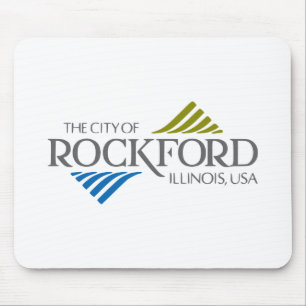 Flagge von Rockford (Illinois) Mousepad
