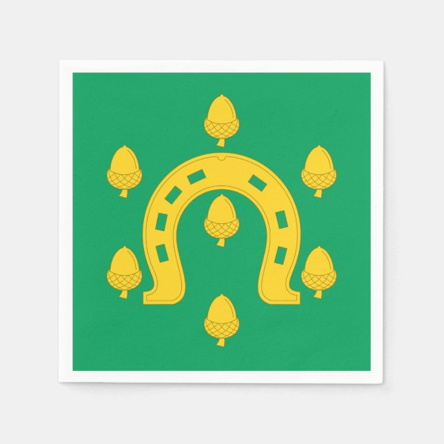 Flagge von Rutland Napkins Serviette (Vorderseite)