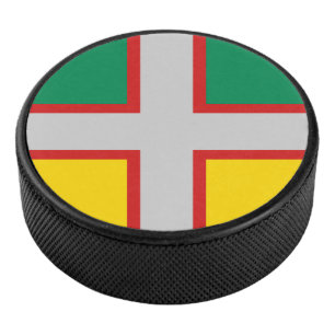 Flagge von Saguenay-Lac-Saint-Jean (QUÉBEC) Eishockey Puck