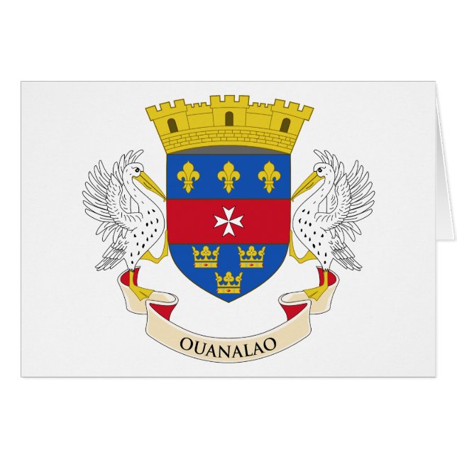 Flagge von Saint-Barthélemy (Vorderseite (Horizontal))