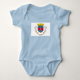 Flagge von Saint-Barthélemy Baby Strampler