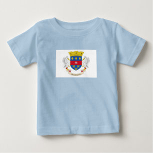 Flagge von Saint-Barthélemy Baby T-shirt