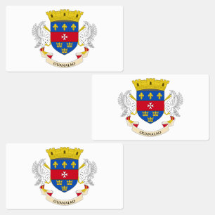 Flagge von Saint-Barthélemy Etiketten