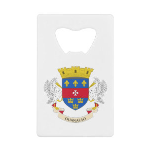 Flagge von Saint-Barthélemy Geldbeutel Flaschenöffner