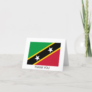 Flagge von Saint Kitts und Nevis Dankeskarte
