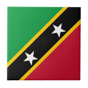 Flagge von Saint Kitts und Nevis Fliese