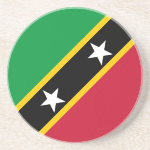 Flagge von Saint Kitts und Nevis Getränkeuntersetzer