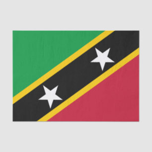 Flagge von Saint Kitts und Nevis Seidenpapier