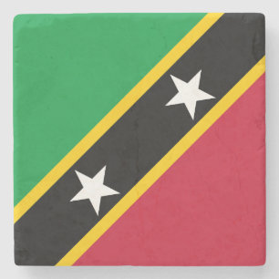 Flagge von Saint Kitts und Nevis Steinuntersetzer