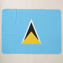 Flagge von Saint Lucia (St. Lucia) (Karibik)
