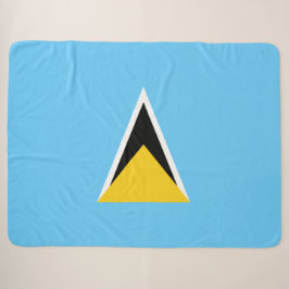 Flagge von Saint Lucia (St. Lucia) (Karibik) Sherpadecke