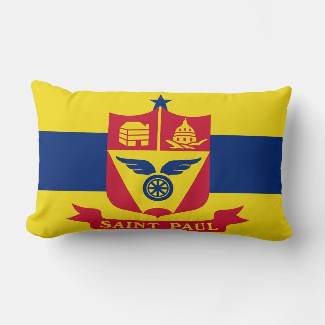 Flagge von Saint Paul (Minnesota) Lendenkissen (Vorderseite)
