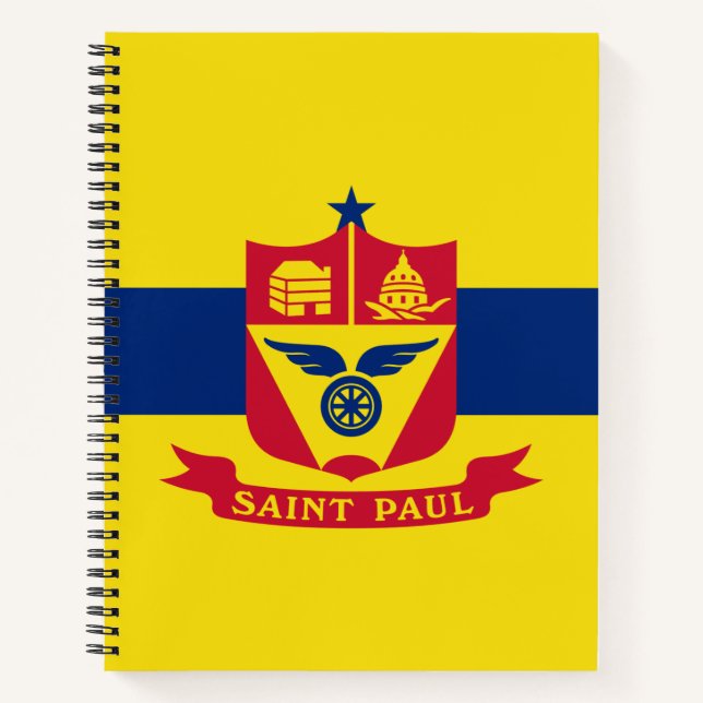 Flagge von Saint Paul (Minnesota) Notizbuch (Vorderseite)