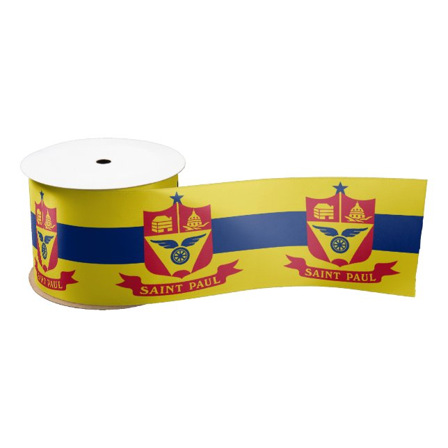 Flagge von Saint Paul (Minnesota) Satinband (Spule)