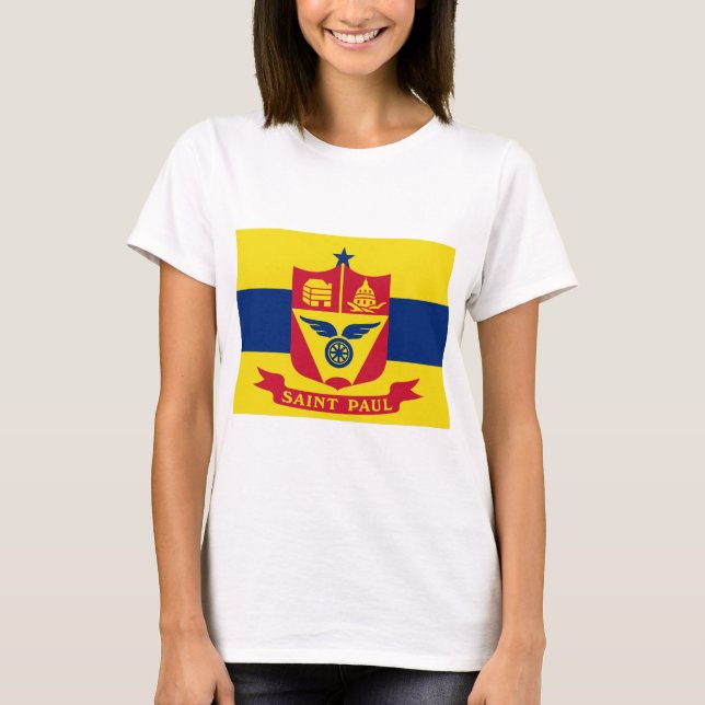 Flagge von Saint Paul (Minnesota) T-Shirt (Vorderseite)