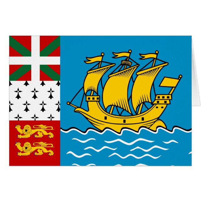 Flagge von Saint Pierre und Miquelon (Vorderseite (Horizontal))