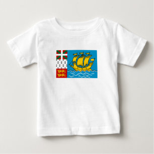 Flagge von Saint-Pierre und Miquelon Baby T-shirt