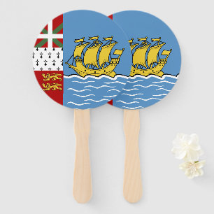 Flagge von Saint Pierre und Miquelon Fächer