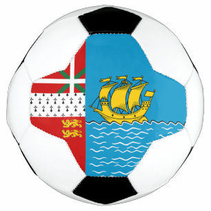 Flagge von Saint Pierre und Miquelon Fußball