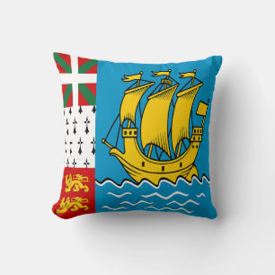 Flagge von Saint Pierre und Miquelon Kissen