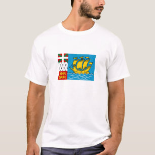 Flagge von Saint Pierre und Miquelon T-Shirt