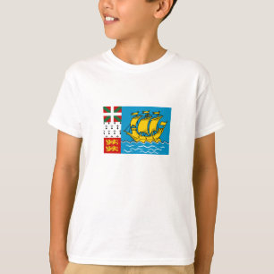 Flagge von Saint Pierre und Miquelon T-Shirt
