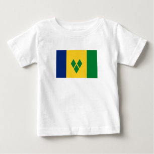 Flagge von Saint Vincent Baby T-shirt