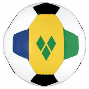 Flagge von Saint Vincent Fußball
