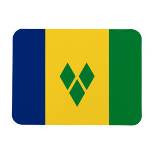 Flagge von Saint Vincent Magnet