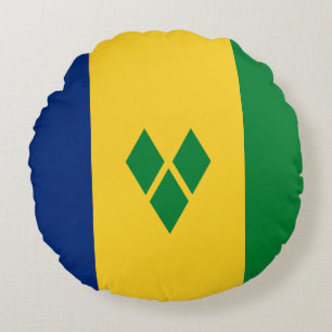 Flagge von Saint Vincent Rundes Kissen