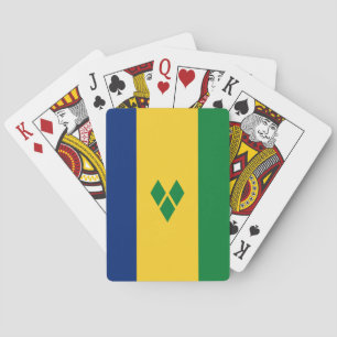 Flagge von Saint Vincent Spielkarten